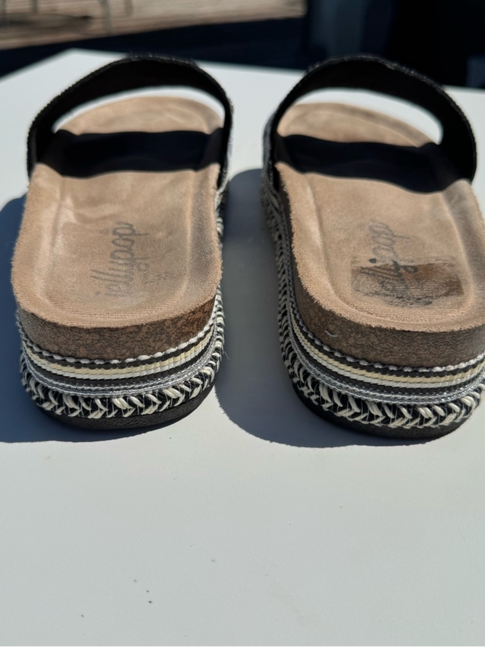 Jellypop Sebastian slide sandals embellished bling platform summer women’s 10 - Picture 7 of 9